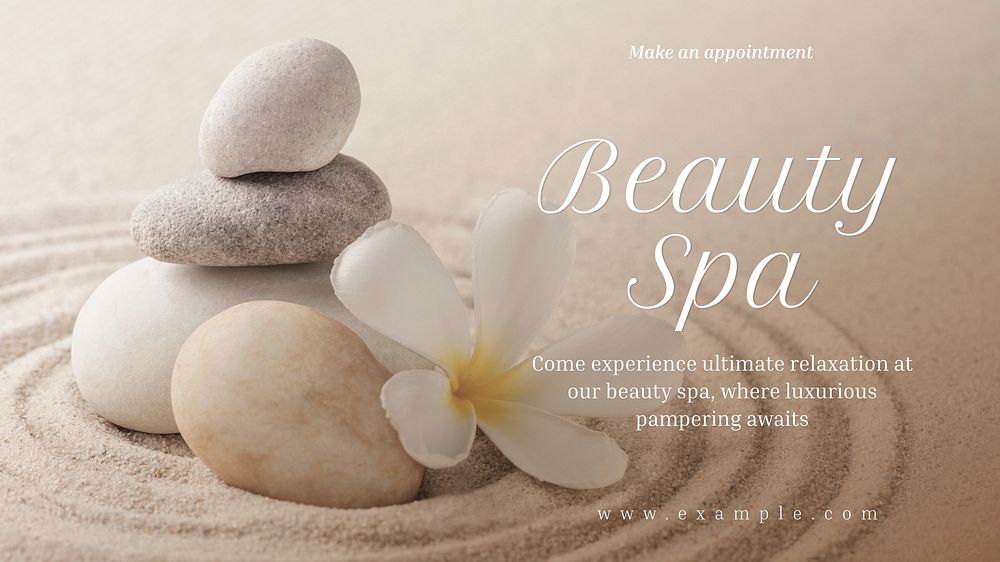 Beauty spa blog banner template