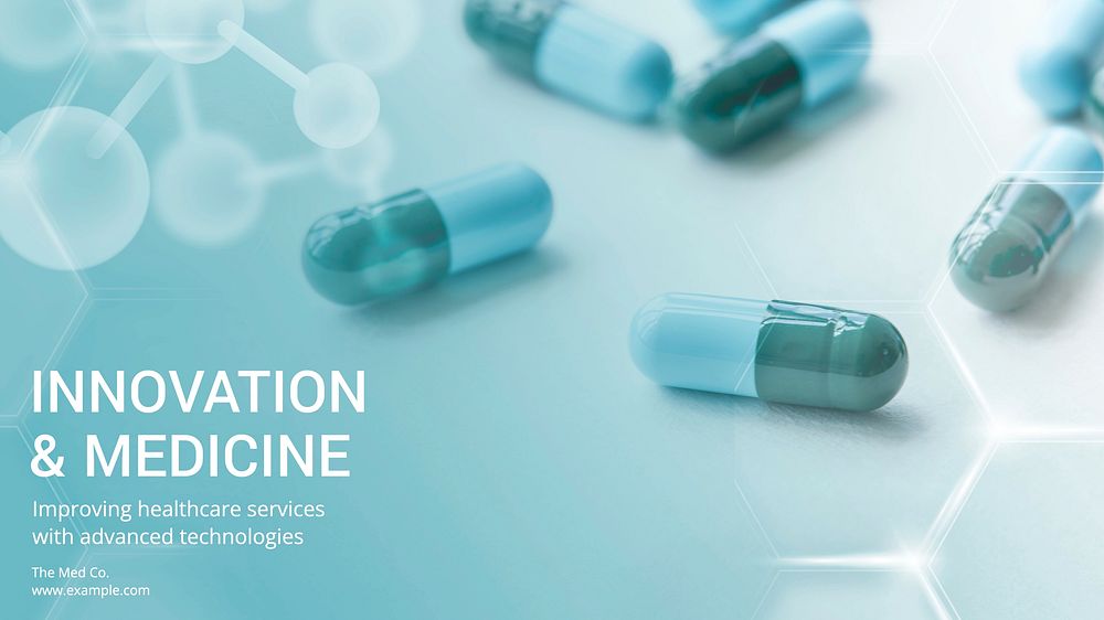 Innovation & medicine blog banner template