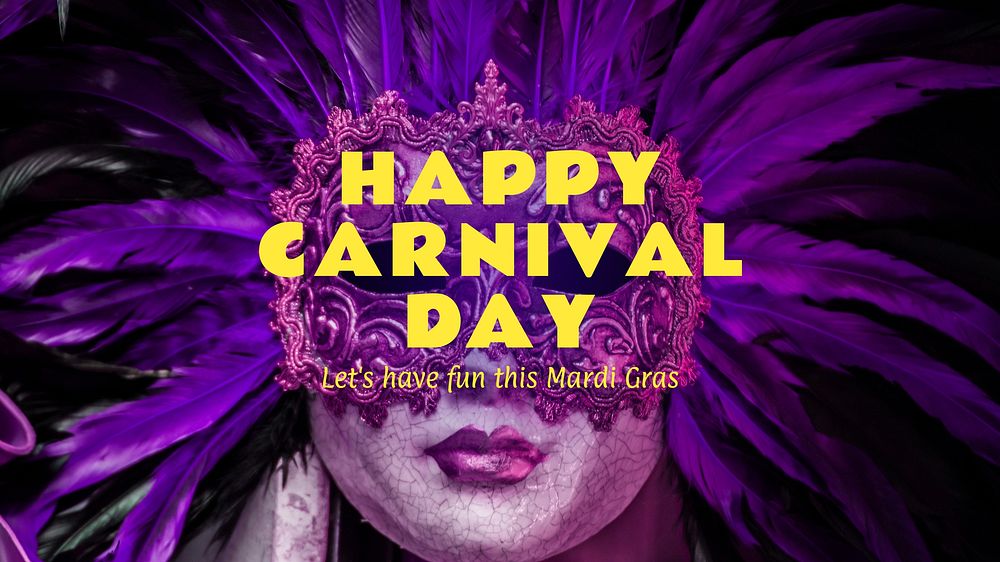Carnival day blog banner template