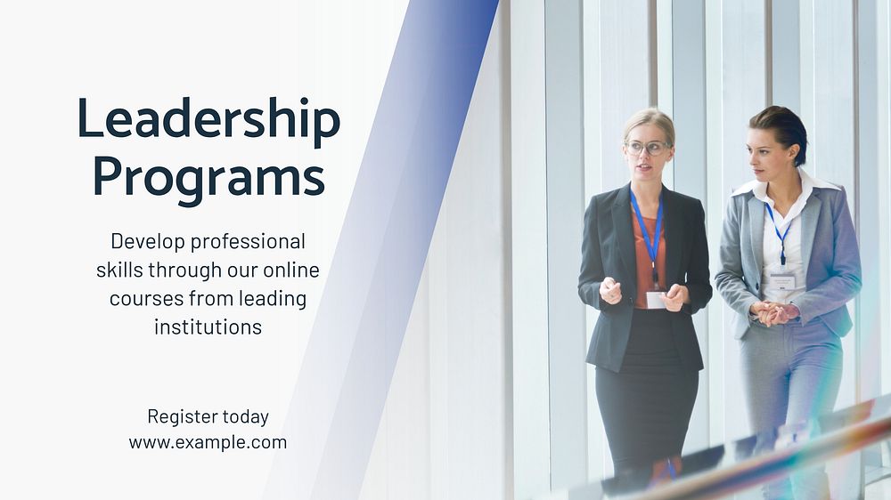 Leadership programs blog banner template