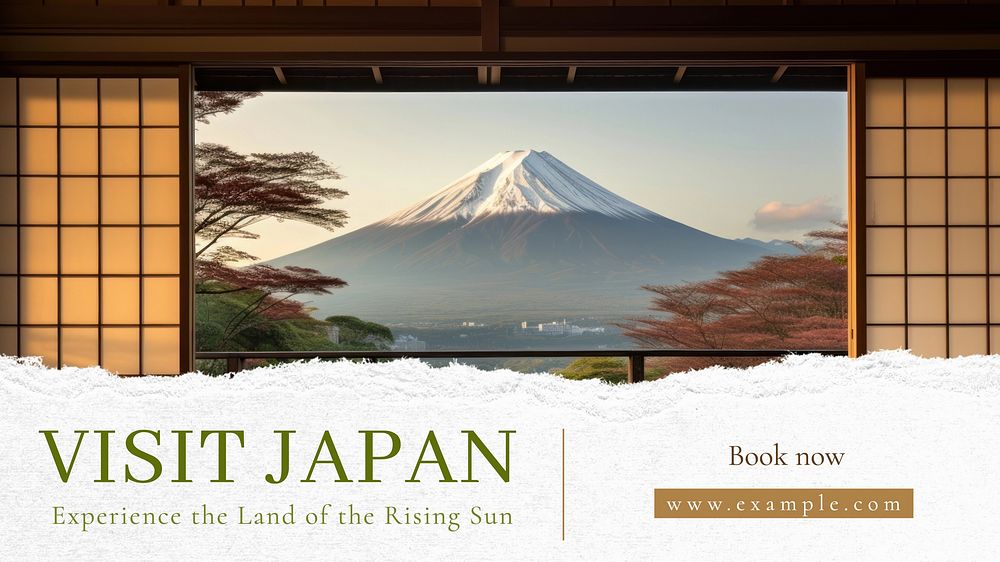 Visit Japan blog banner template