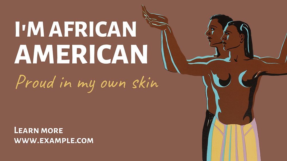 African American blog banner template