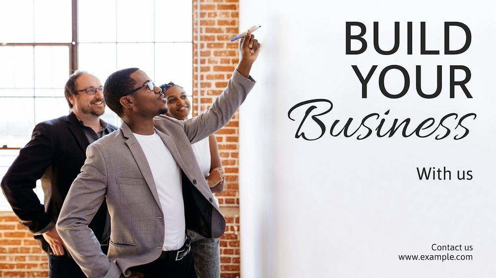 Business consultation blog banner template