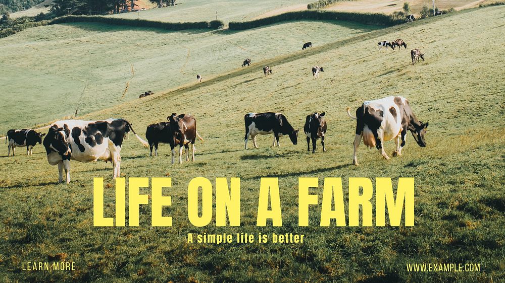 Farm life blog banner template