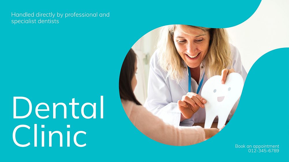 Dental clinic blog banner template