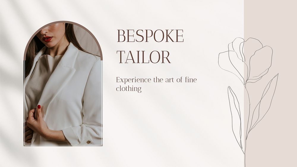 Bespoke tailor & clothing blog banner template
