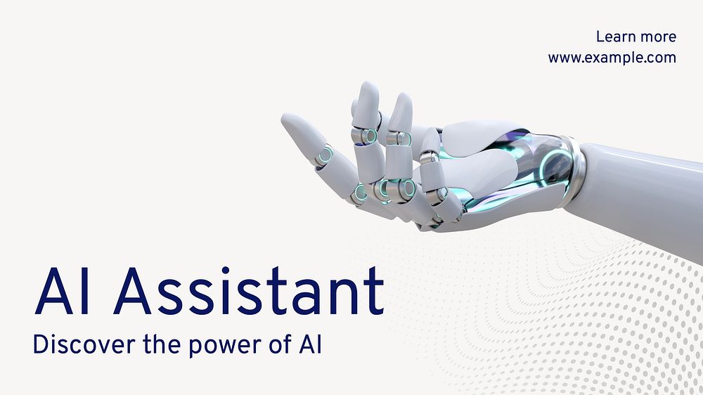 AI assistant blog banner template