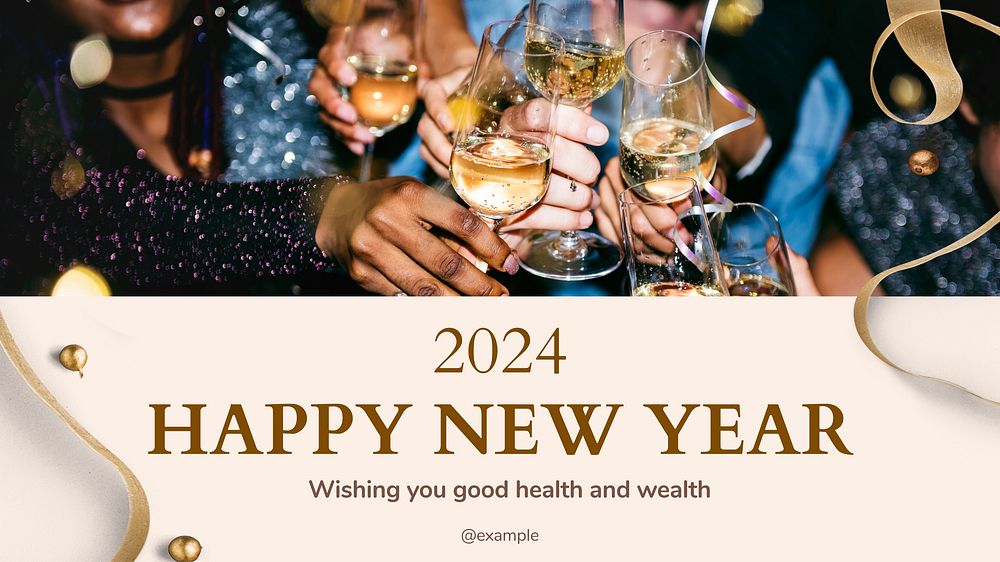 New year blog banner template
