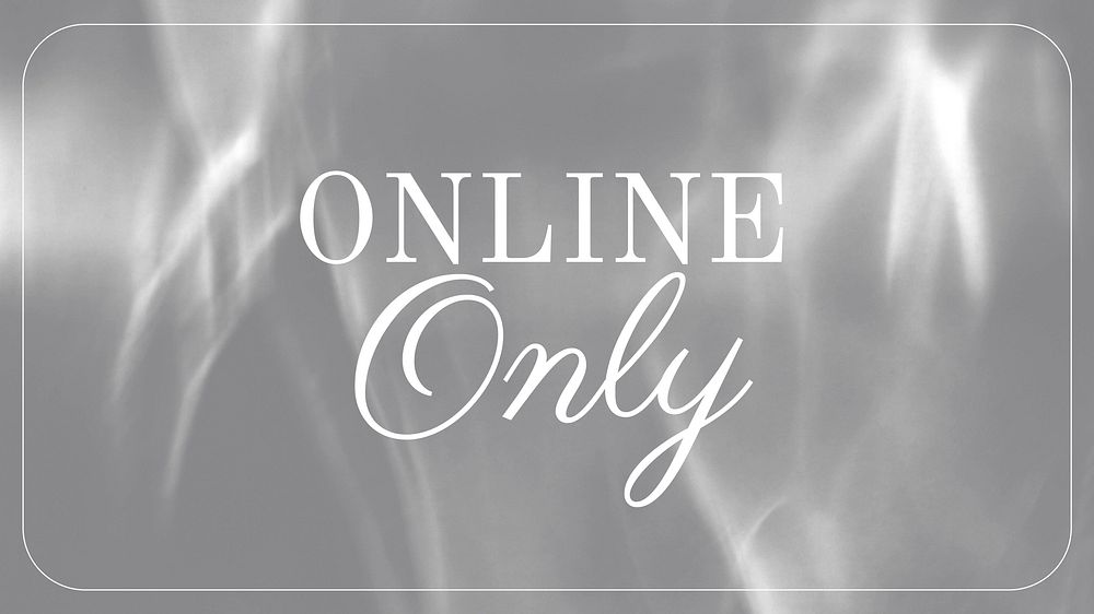 Online only blog banner template