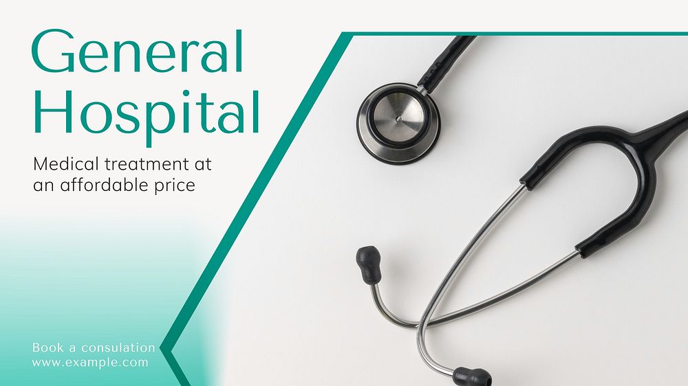 General hospital blog banner template