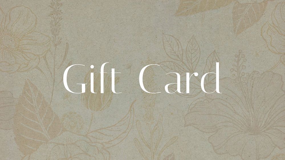 Gift card blog banner template