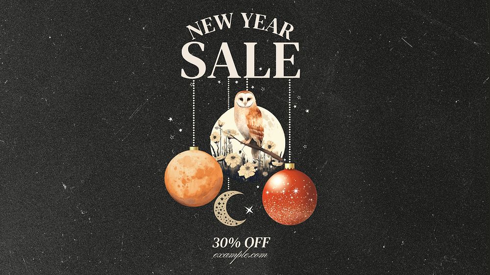 New year sale blog banner template