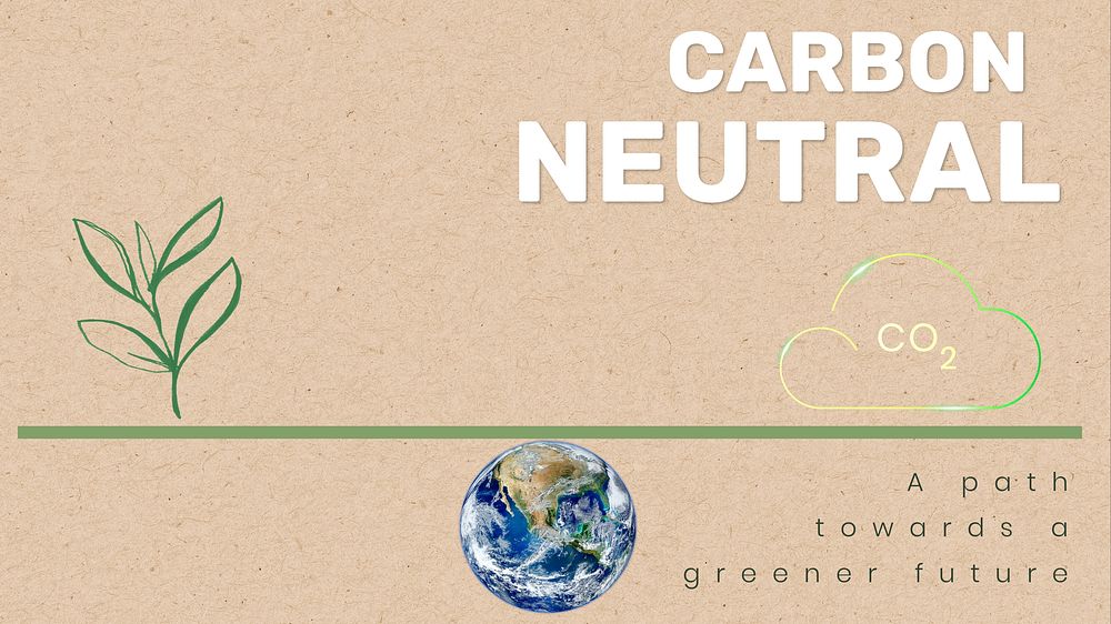 Carbon Neutral blog banner template