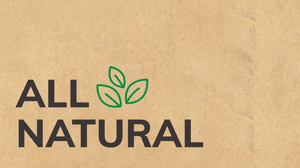 All natural blog banner template