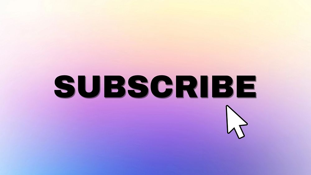 Subscribe blog banner template
