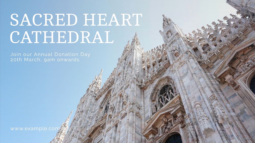 Sacred Heart Cathedral blog banner template