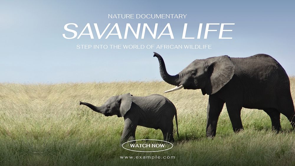 Savanna life blog banner template