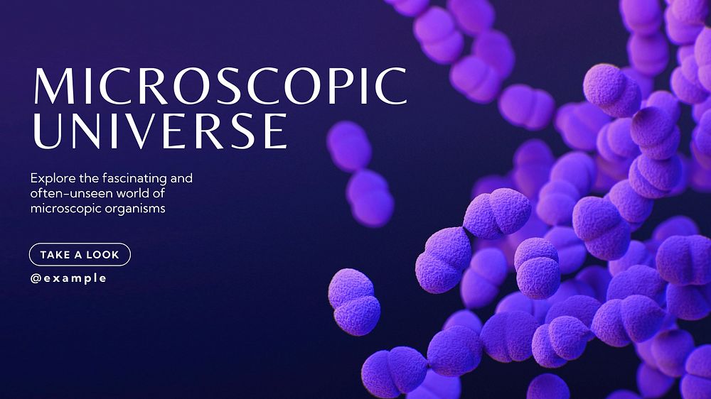 Microscopic blog banner template