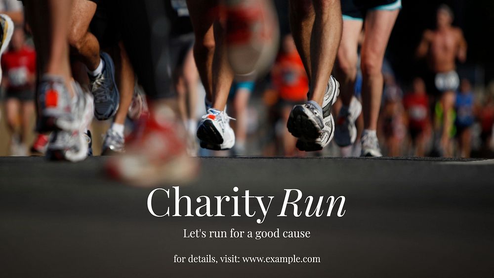 Charity run blog banner template