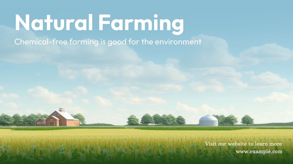 Organic farming blog banner template