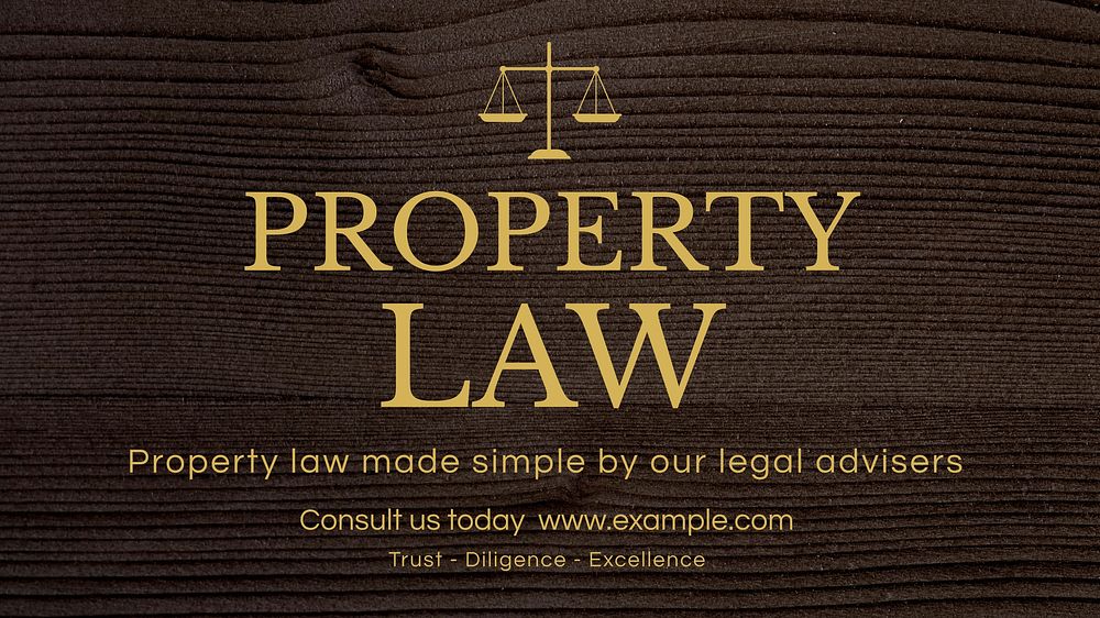 Property law blog banner template