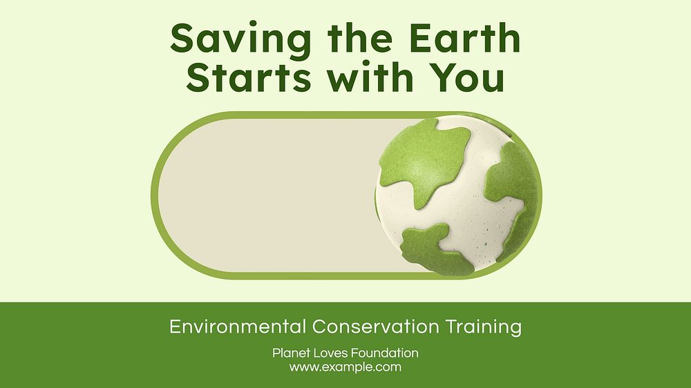 Environmental conservation training blog banner template