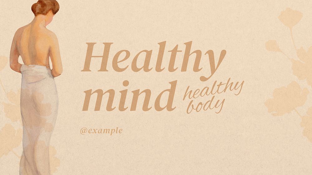 Healthy lifestyle quote blog banner template