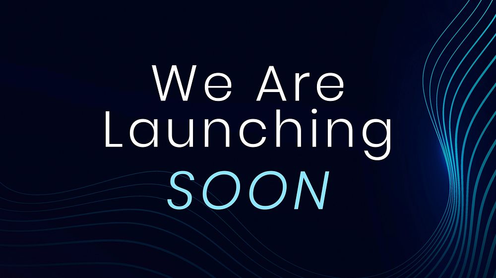 Launching soon blog banner template