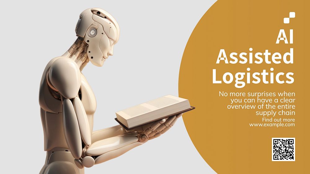 AI logistics blog banner template