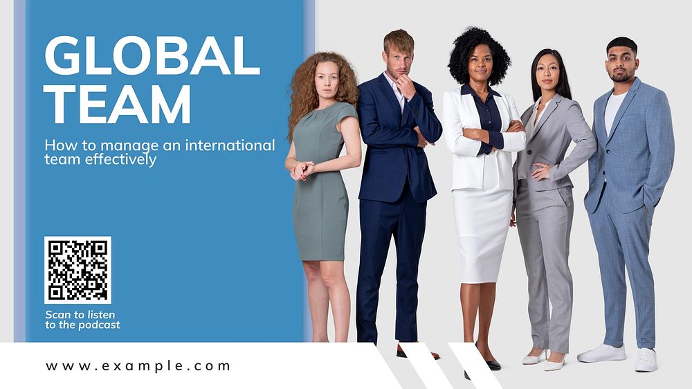Global team blog banner template