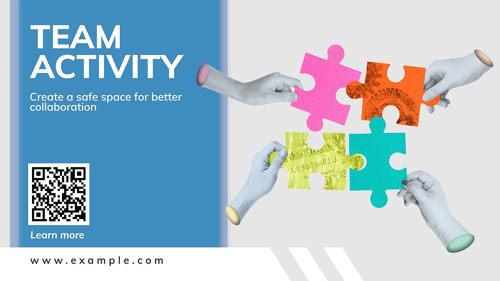 Team activity blog banner template
