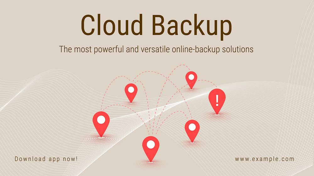 Cloud backup blog banner template