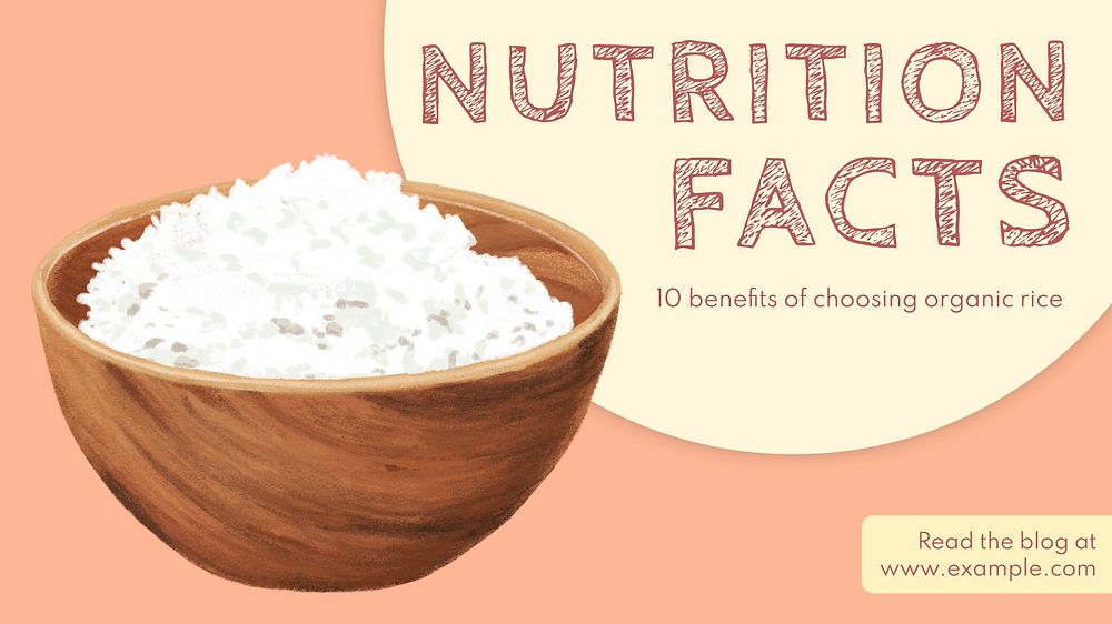 Nutrition facts blog banner template