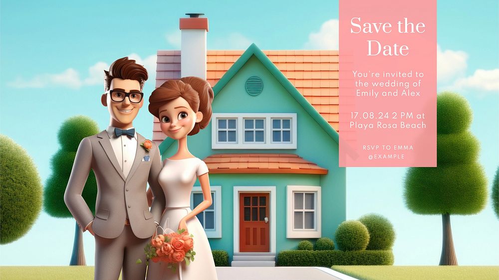 Save the date blog banner template