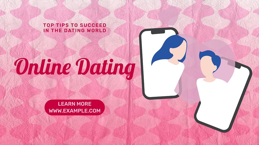 Online dating blog banner template