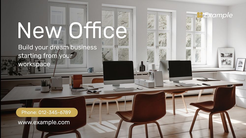 New office Facebook cover template