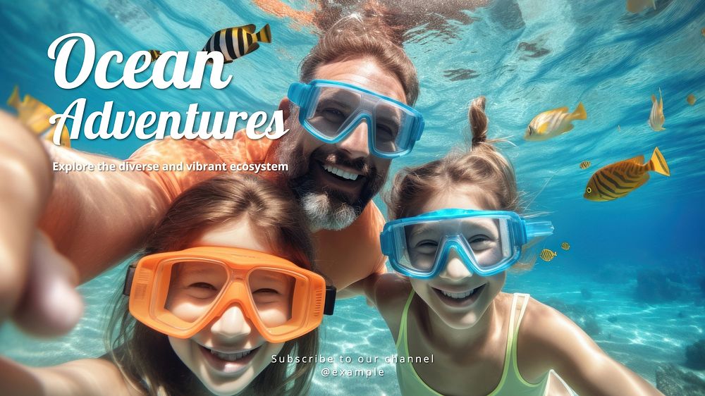 Ocean adventures blog banner template