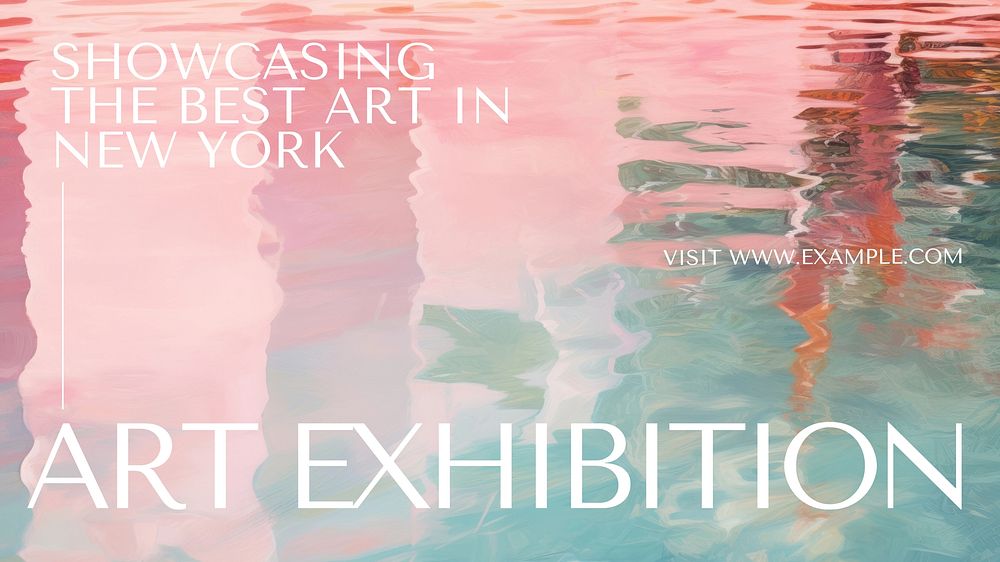 Art exhibition blog banner template