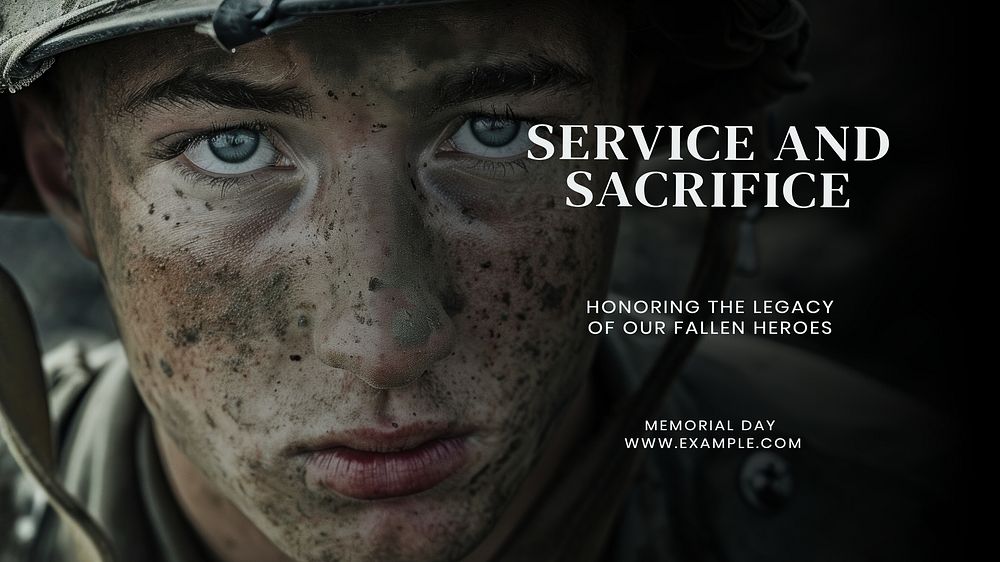 Remembering our soldiers blog banner template