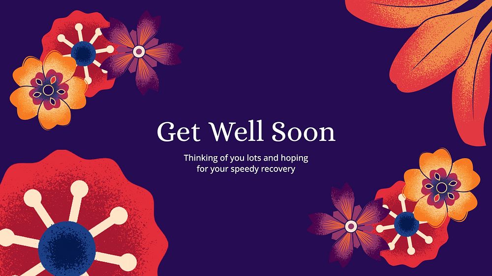 Get well soon blog banner template