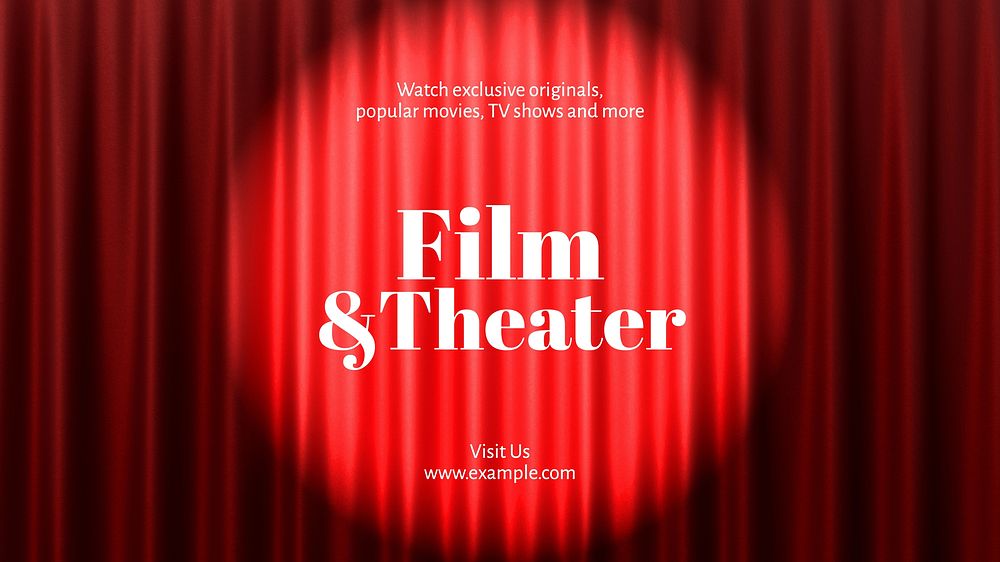 Film & theater blog banner template