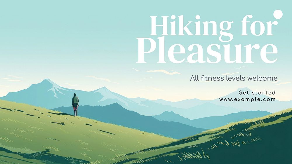 Hiking blog banner template
