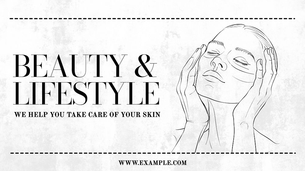 Beauty & lifestyle blog banner template