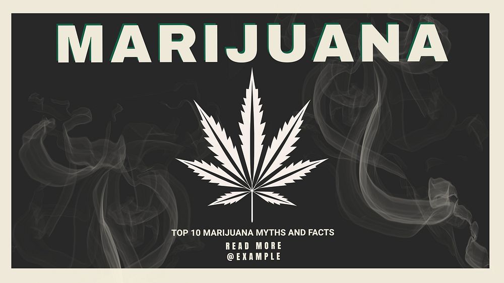 Marijuana blog banner template