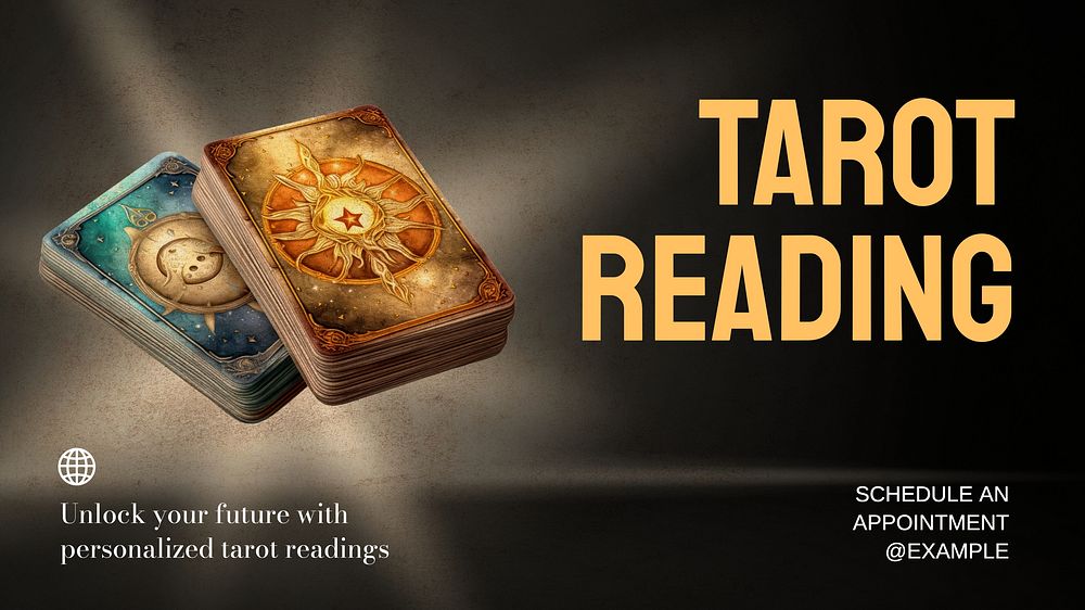Horoscope taro reading blog banner template