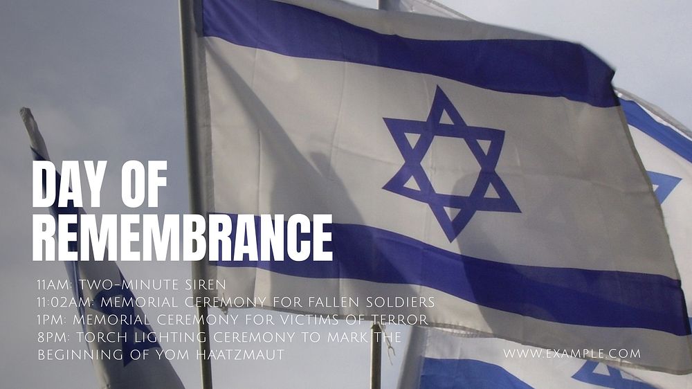 Day of Remembrance blog banner template