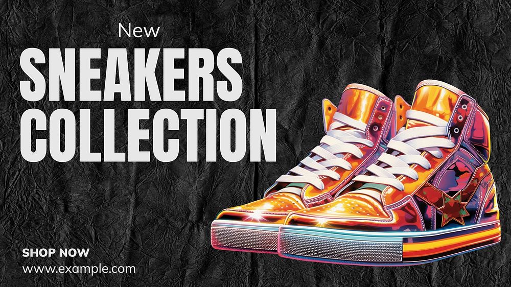 Sneakers collection blog banner template