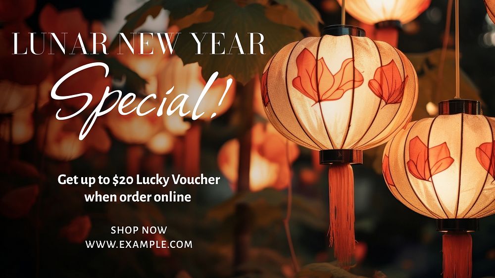 New Year special blog banner template