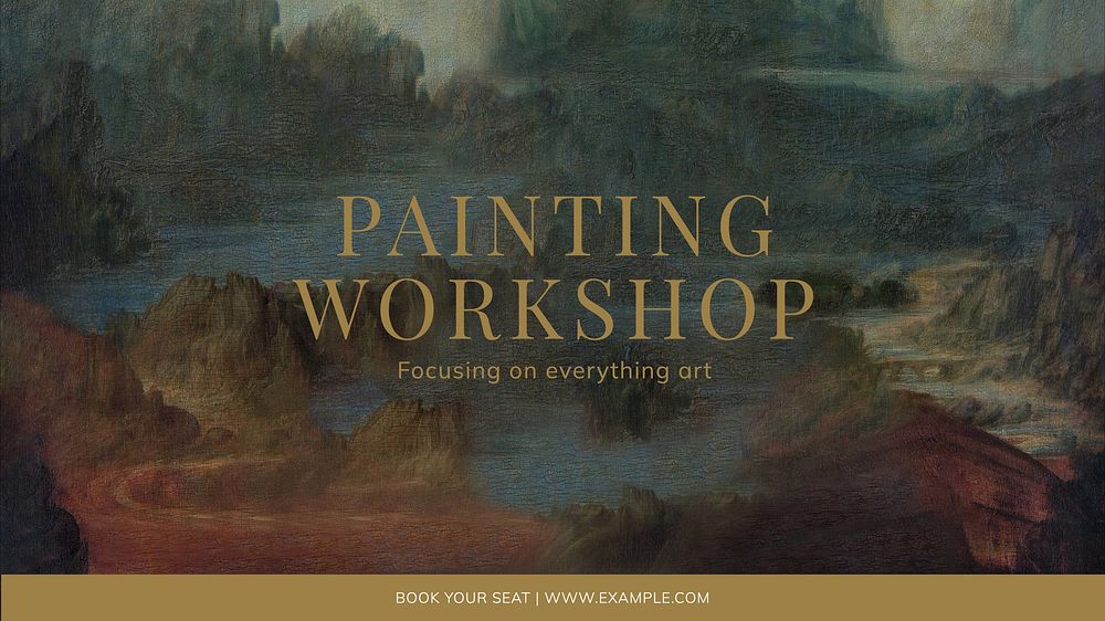 Painting workshop blog banner template