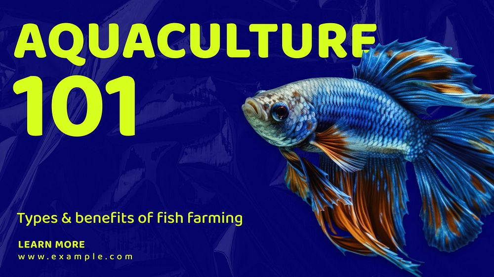 Fish farming blog banner template